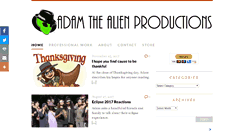 Desktop Screenshot of adamthealien.com